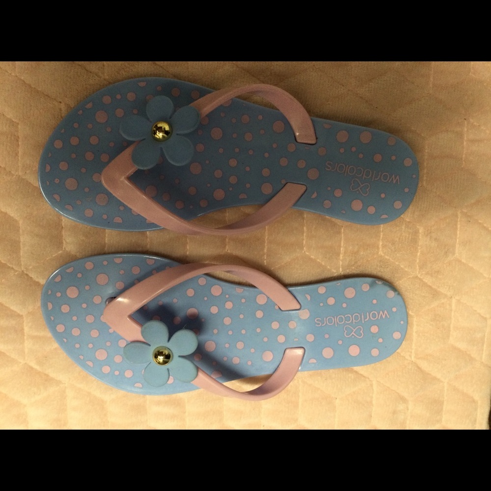 World colors little girls jelly sandals size 11M